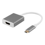 USB-C til HDMI adapter 4K Space grey - Deltaco