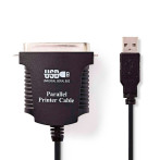 USB til Parallel printer kabel 2m (36-pin) Nedis