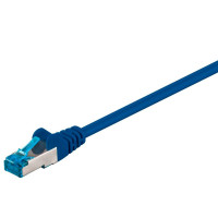 Nettverkskabel Cat6a S-FTP - 0,25m (Blå) Goobay