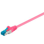 Nettverkskabel Cat6a S-FTP - 0,5m (Pink) Goobay