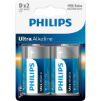 Philips Ultra D batterier (Alkaline) 2-Pack