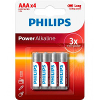 Philips Power AAA Batterier (Alkaline) 4-Pack