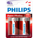 Philips Power D batterier (Alkaline) 2-Pack