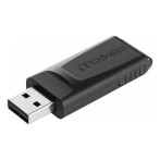 USB 2.0 Minnepenn (128GB) Svart - Verbatim Slider
