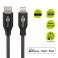 USB-C til Lightning kabel 1m (MFi) Svart - Goobay