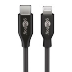 USB-C til Lightning kabel 2m (MFi) Svart - Goobay