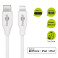 USB-C til Lightning kabel 2m (MFi) Hvit - Goobay