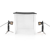 Mini Fotostudie 40x40cm (m/lamper, stativer og veske)