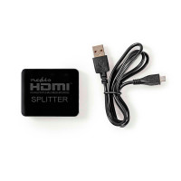 HDMI Splitter 4K (1 inn/2 ut) Svart - Nedis