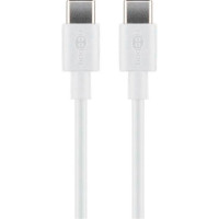 USB-C Kabel 0,5m - 5A/60W (USB-C/USB-C) Hvit - Goobay