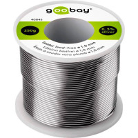 Loddetinn blyfri 1mm (96,5% tinn) 250g - Goobay