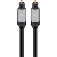 Optisk kabel - 1,5m (Toslink) Svart - Goobay Plus
