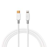 USB-C til Lightning kabel - 1m (MFi) Hvit - Nedis