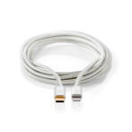 USB-C til Lightning kabel - 1m (Gull) Aluminium - Nedis