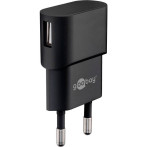 USB Lader Slim 1A - Side (1xUSB-A) Svart - Goobay