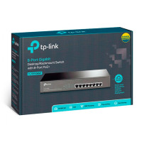 Nettverk Switch - 8-port PoE (1000Mbps) Svart - TP-Link