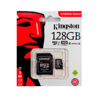 Micro SDXC Kort 128GB V10 A1 m/adapter (UHS-I) Kingston