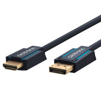 DisplayPort til HDMI kabel 4K - 10m (1.2/2.0) Clicktronic