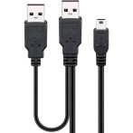 Y-type USB-Mini Kabel (USB-A / USB-B-Mini 5p) 0,6m