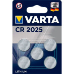 CR2025 knappcelle batteri 3V (Lithium) Varta - 5-Pack