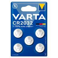 CR2032 knappcelle batteri 3V (Lithium) Varta - 5-Pack