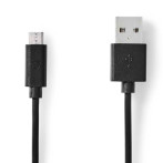 Micro USB Kabel - 1m (Svart) Goobay