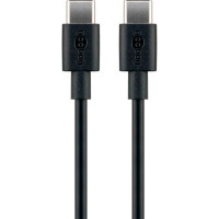 USB-C Kabel 15W - 1m (USB-C/USB-C) Svart - Goobay