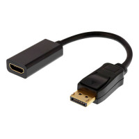 DisplayPort til HDMI adapter (4K) Svart - Deltaco