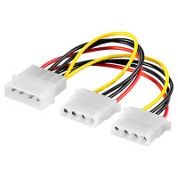 Intern PC Strømkabel (5,25 - 2x5,25) Strøm adapter
