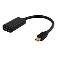 Mini DisplayPort til HDMI adapter (4K) Svart - Deltaco