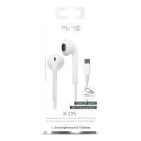 In-ear Hodetelefoner m/USB-C (mikrofon) Hvit - Puro