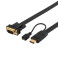 HDMI til VGA-kabel (innebygd omformer) 2 meter
