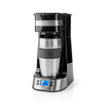 Kaffemaskin m/rejsekrus og timer (0,42 l) Nedis