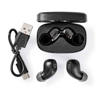Bluetooth Earbuds m/Ladetui (Ergonomisk) Svart - Nedis