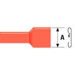 Kabelsko samler 6,3mm (Stift/Ring) Rød