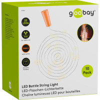 LED lyskjede for flaske - 2m (30 LED) Goobay - 10-Pak