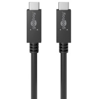 USB-C Kabel 100W - 1m (USB-C/USB-C) Svart - Goobay