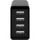 USB Lader 6A (4xUSB-A) Svart - Goobay