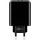USB Lader QC 28W (2xUSB-A) Svart - Goobay