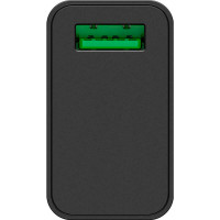 USB Lader QC 18W (1xUSB-A) Svart - Goobay