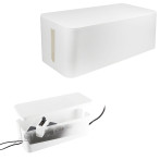 Kabeldeksel Box i plast (Large) Hvit - Logilink