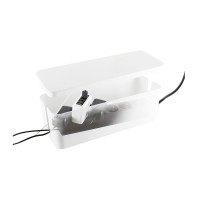 Kabeldeksel Box i plast (Large) Hvit - Logilink