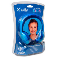 Barnehodetelefoner KidsBeat (3-10 år) Blå - Celly