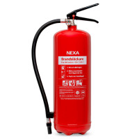 Brannslukker 6kg - 43A (pulverslukker) Rød - Nexa