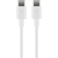 USB-C Kabel 15W - 2m (USB-C/USB-C) Hvit - Goobay