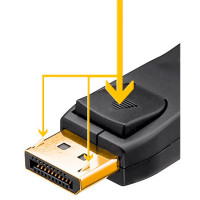 DisplayPort kabel - 1m (10,8Gbps) Goobay