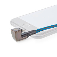 USB-A til Lightning Kabel - 2m (Gaming 180) Blå - Nedis