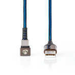 USB-C til USB-A Kabel - 1m (Gaming 180) Blå - Nedis