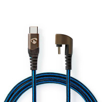 USB-C til USB-C Kabel - 1m (Gaming 180) Blå - Nedis