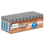 Philips Power AA Batterier (Alkaline) 40-Pack